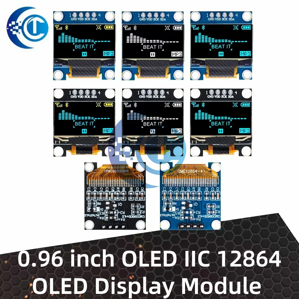 Продукт 0,96 дюймов OLED IIC белый/желтый синий/синий 12864 OLED ...
