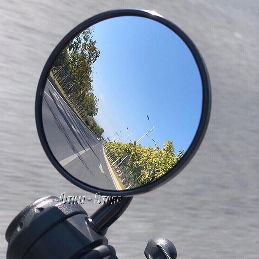 Мотоциклетные ручки заднего вида торцевые зеркала круглое выпуклое зеркало