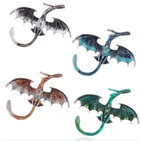 personalized new flying dragon brooch cute cartoon animal brooch mens and womens clothing accessories