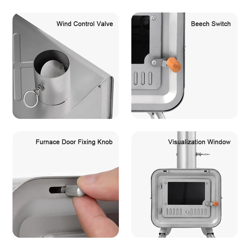 Naturehike складная титановая печь 2 кг сверхлегкая горящая стойка уличная