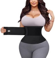snatch me up bandage waist trainer for women waist trimmer lower belly fat plus size slimming yoga belt tummy wrap waist trainer