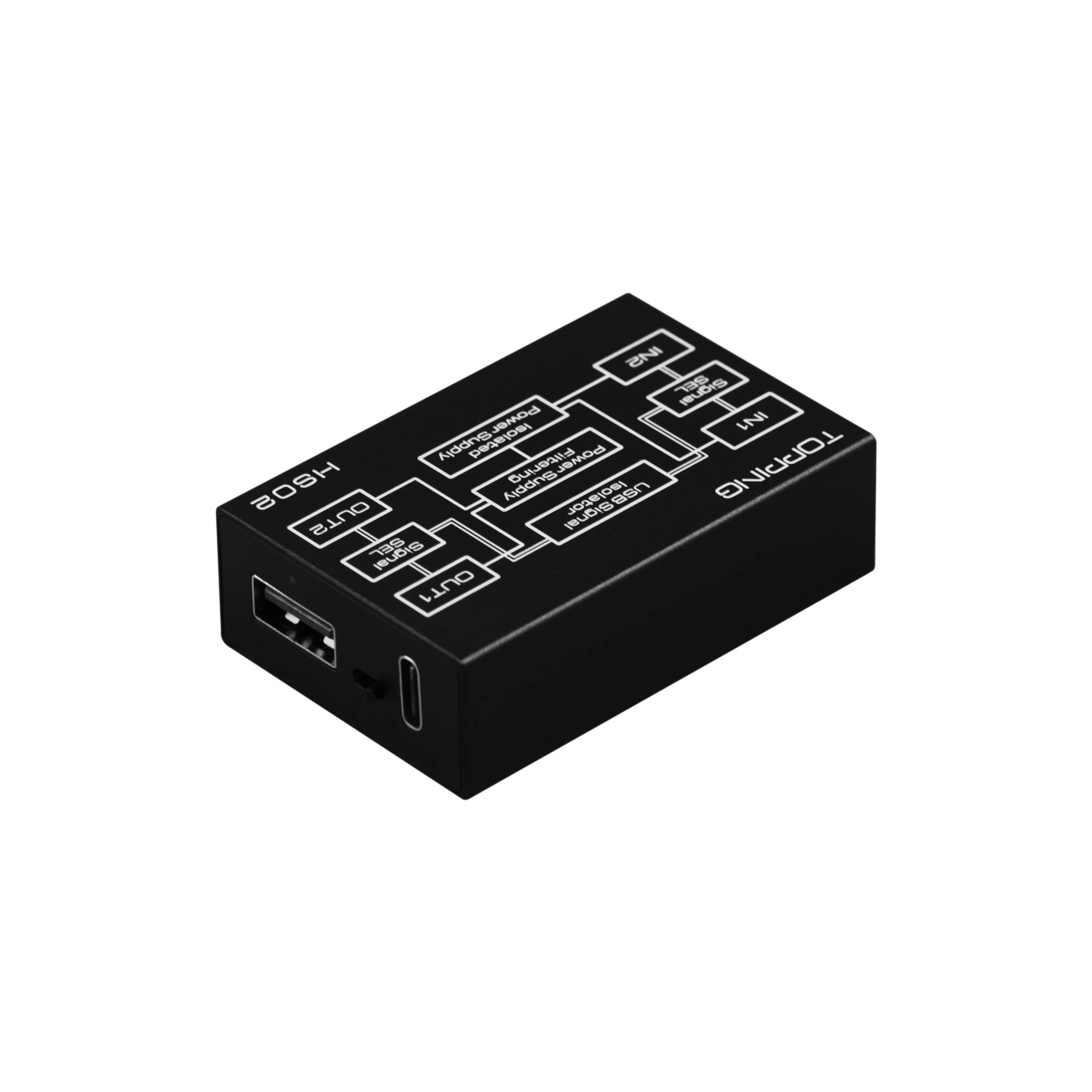 Высокопроизводительный аудиоизолятор TOPPING HS02 USB 2 0 с входом USB-B и Type C высокая