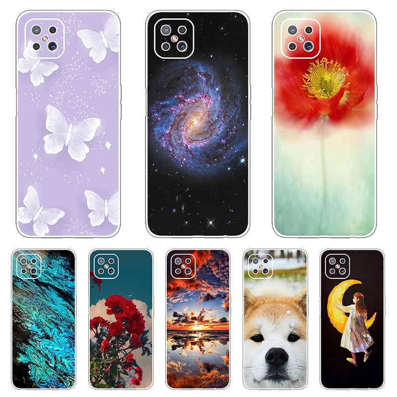 

Silicone Phone Case for OPPO A92S Case Transparent Soft TPU Back Cover For OppoA92S A 92S OPPO RENO4 Z Cases Capa Coque Fundas