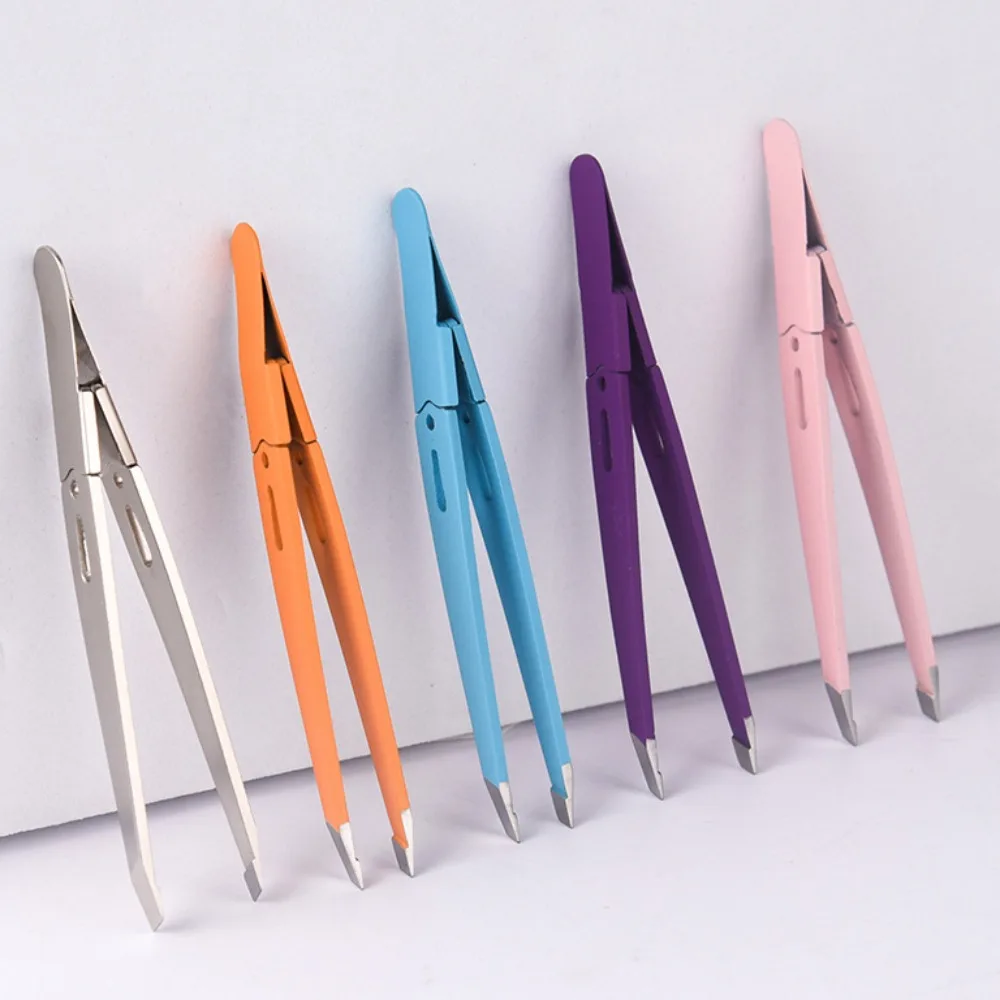 Высококачественный пинцет для бровей красочные волосы красивые тонкие Съемник