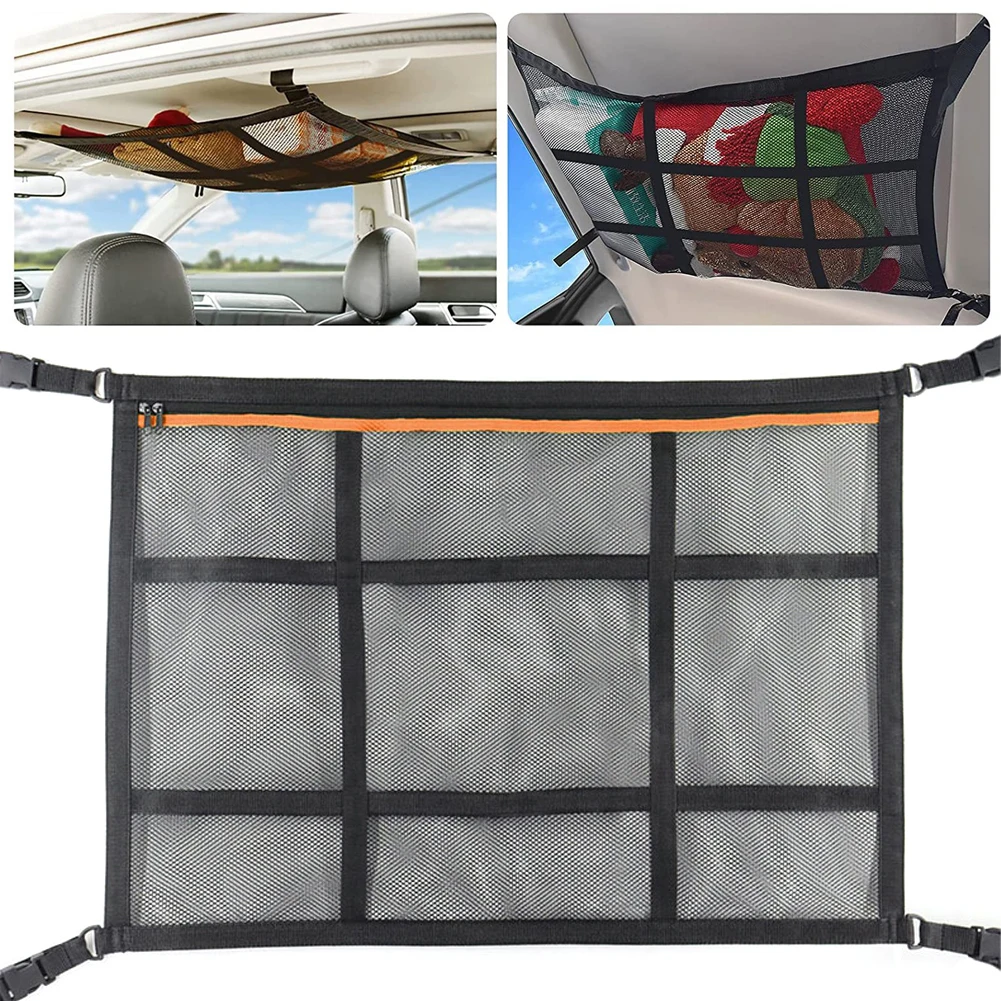 Органайзер для хранения на крыше автомобиля двухслойный сетчатый органайзер