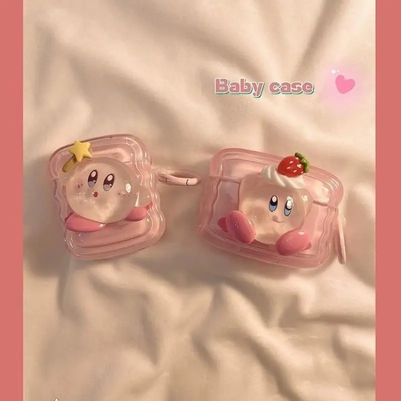 Kawaii Cute Kirbys Bluetooth защитный чехол для наушников Airpods Pro Airpods1/2/3 силиконовый мягкий