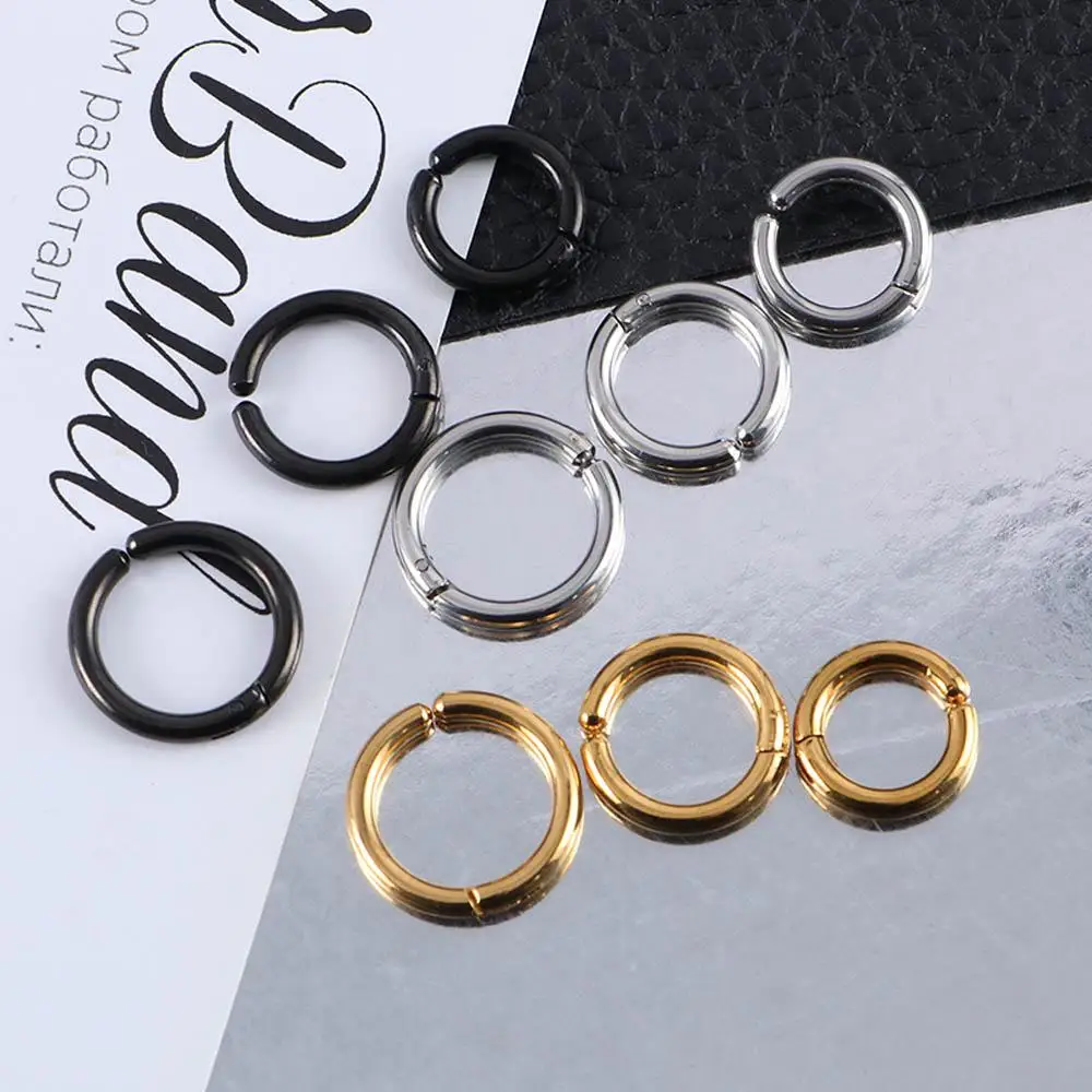 

Minority Punk Titanium Steel Gift Party Temperament Earrings Hoop Women Ear Clips Korean Ear Cuffs Men Clip Earrings