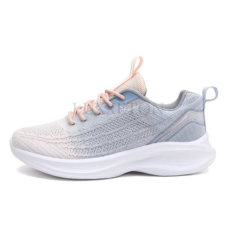 

Flyweave Summer Women Casual Flat Shoes Comfortable and Breathable Lightweight Women Sports Shoes