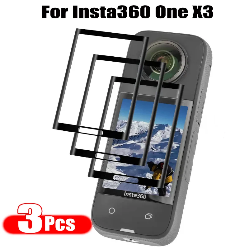 Protecteur d'écran pour Insta360 One X3  Film trempé anti-rayures  Protection d'appareil photo