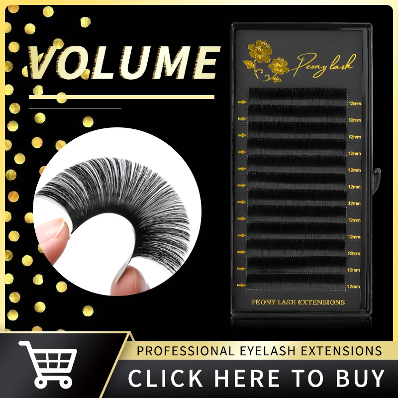 

PEONY LASH Natural False Eyelashes C CC D DD Curl Handmade Individual Eyelashes Extension Professional Makeup