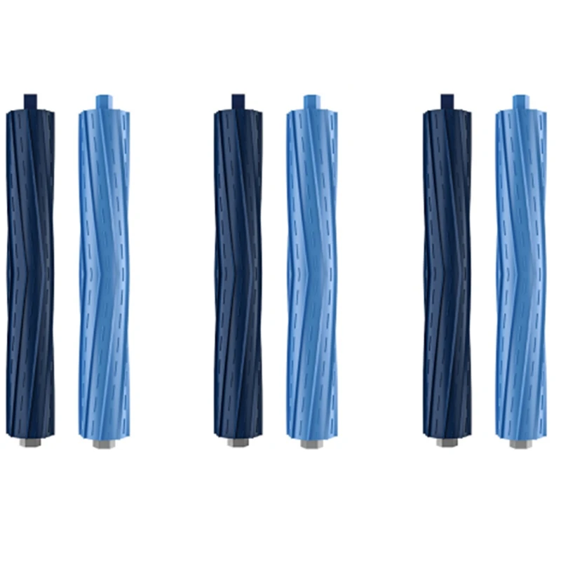 

3 Set Of Rubber Brush Rollers For ECOVACS Deebot T9 AIVI T9 Pro Robot Vacuum Cleaner Replacement Parts