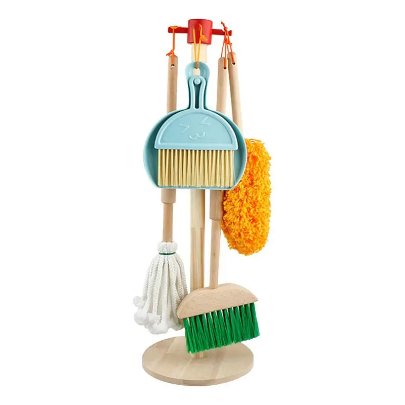 

Kids Cleaning Set For Toddlers Set Of 6 Kids Play Broom Mop And Cleaning Toys Set Children Detachable Cleaning Tool Housekeeping
