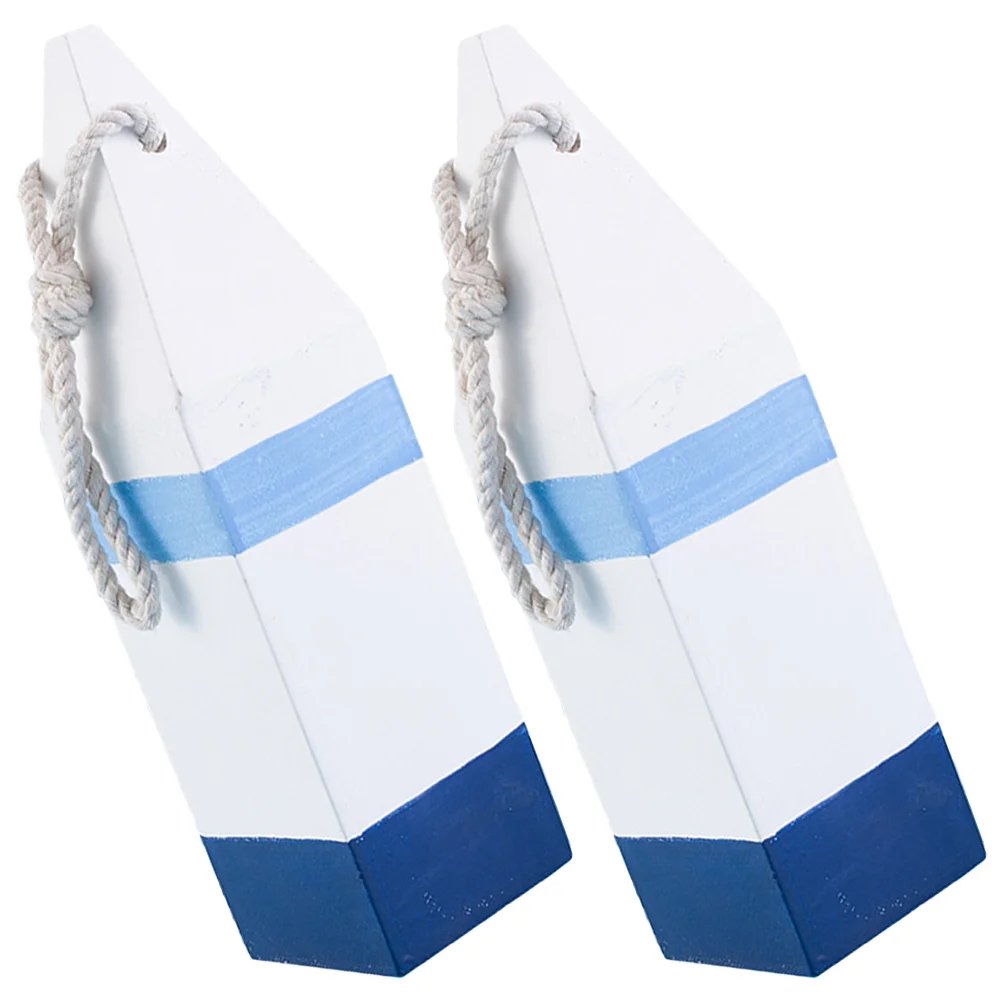 

Buoy Bouy Decor Hanging Wall Nautical Beach Ornament Sea Ornaments Decoration Mediterranean Themewooden Coastal Mdf Min Pendant