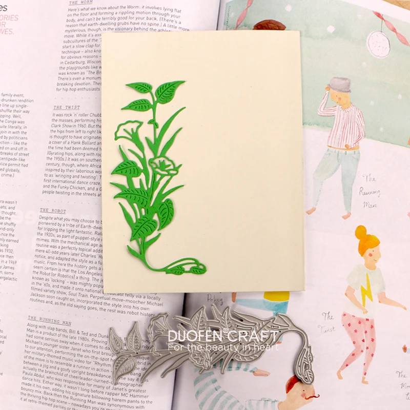 

DUOFEN METAL CUTTING DIES waterweeds water plant leaves stencil for DIY papercraft projects Scrapbook Paper Album 2022 New