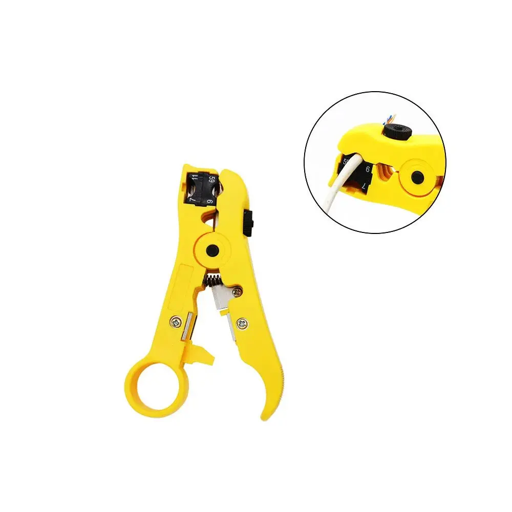 Набор для зачистки коаксиального кабеля регулируемый инструмент сжатия RG6 RG59 RG11