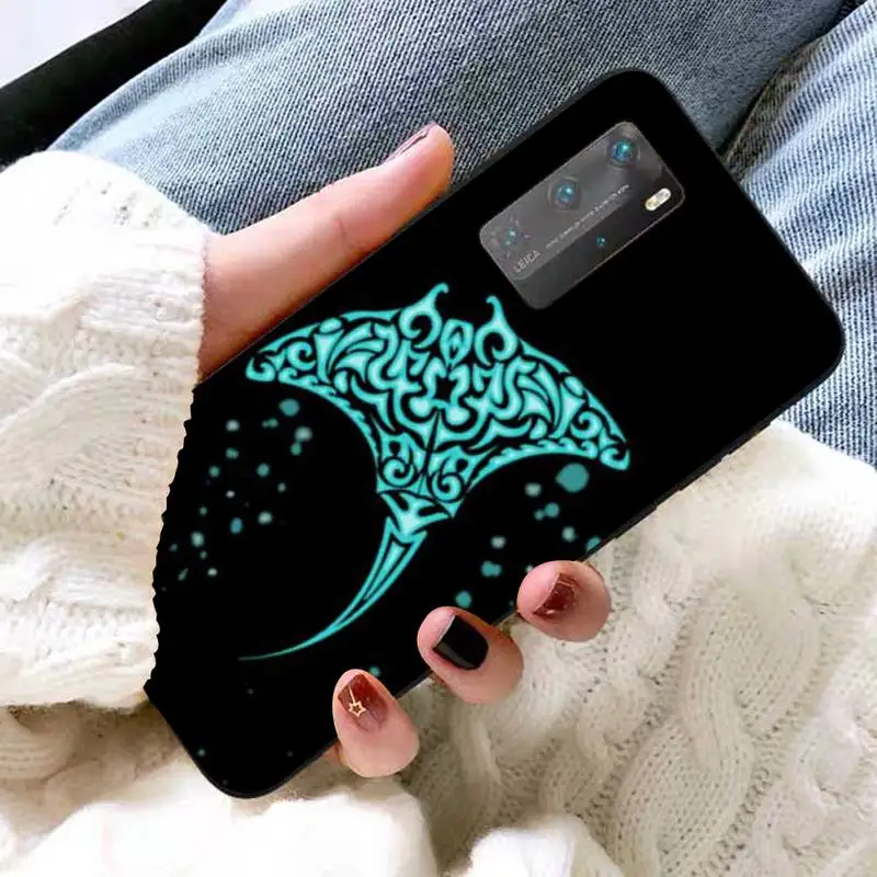 YNDFCNB Ocean Animal Manta Ray Phone Case For Huawei P 8 9 10 20 30 40 50 Pro Lite Psmart Honor 10 lite 70 Mate 20lite