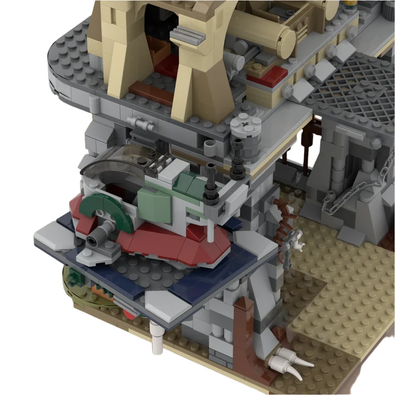 Фото 1581 деталь MOC: Модель расширенной зоны битвы звездных кораблей и ямы для ранкоров, конструктор, образовательная игрушка, художественные кирпичики, креативный набор для сборки, 3D-модель. №1