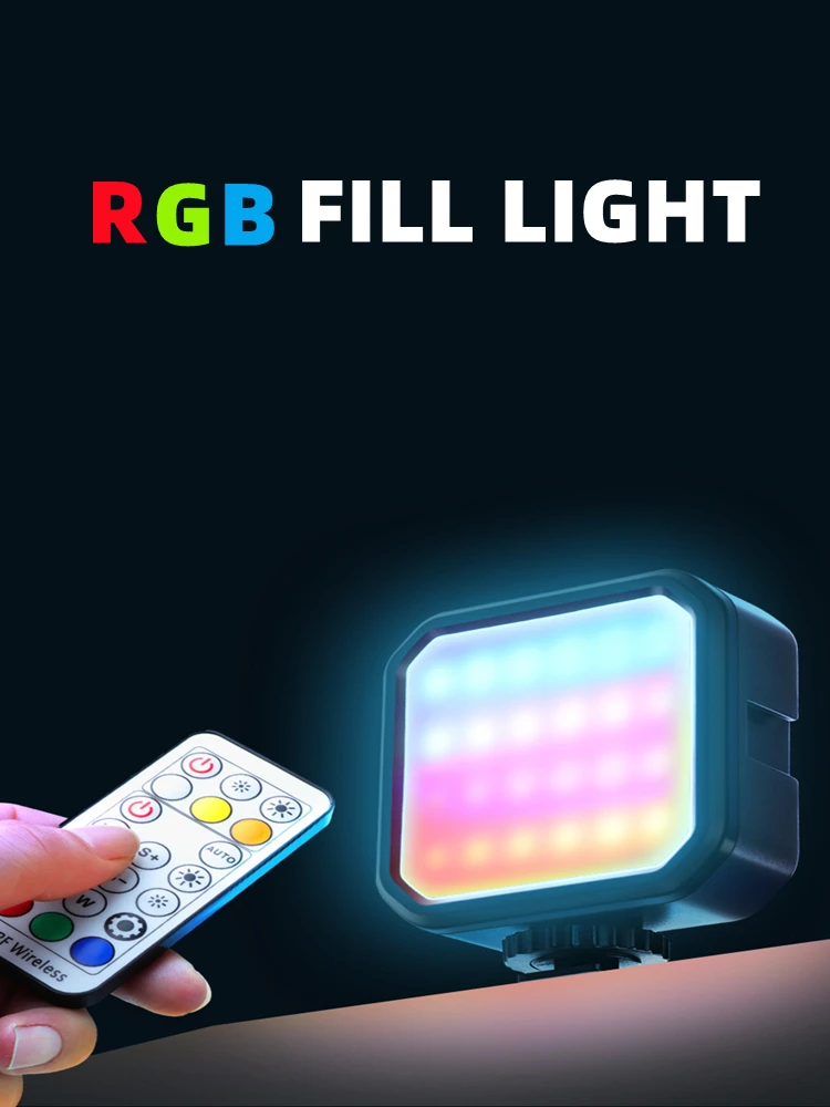 

Светодиодная мини-лампа RGB для видеосъемки, 2000 мАч, перезаряжасветодиодный Светодиодная панель для фото-и видеосъемки Youtube, Tiktok