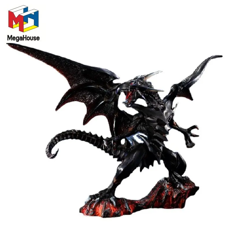 

MegaHouse Yu-Gi-Oh Duel Monsters A.W.M. Red-Eyes Black Dragon Action Figure Anime Model Desktop Decorations Collectible Toy Gift