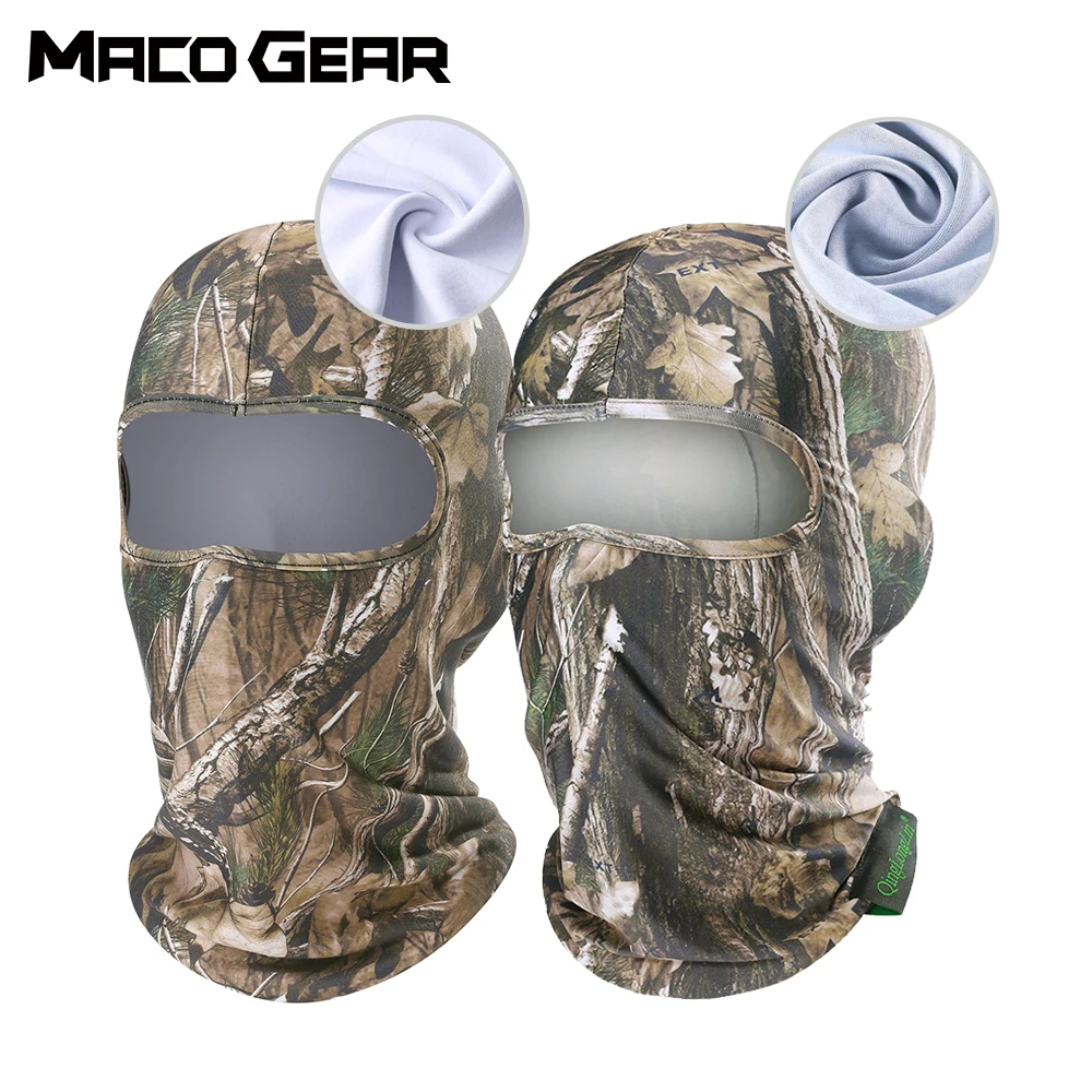 

Summer Cycling Camouflage Headwear Breathable Balaclava Bike Sun UV Protection Full Face Mask Men Running Hunting Fishing Caps