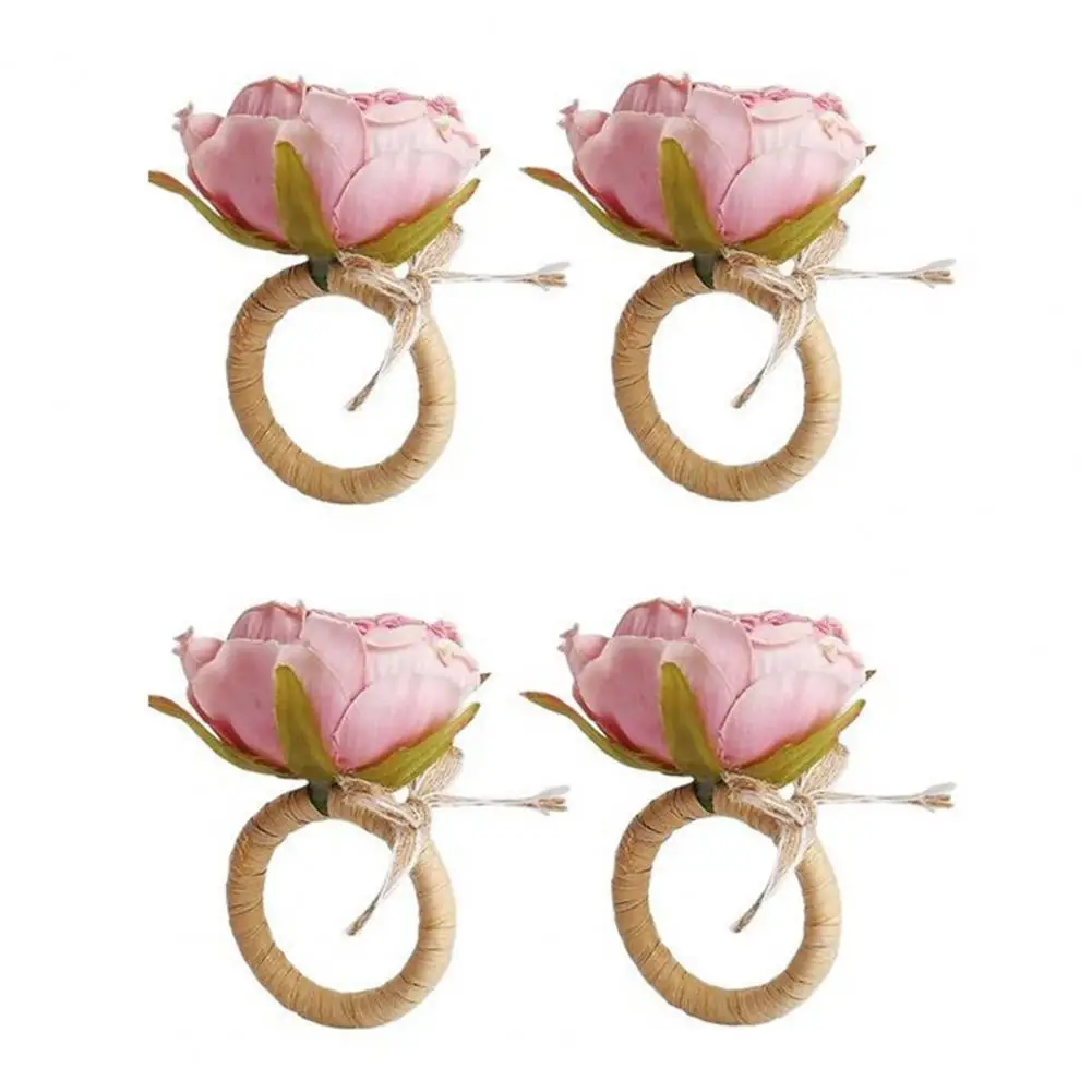 

Кольца для салфеток с розой