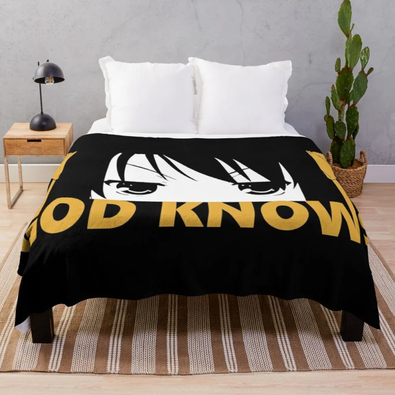 

Роскошное Одеяло на черном фоне с изображением Харухи сюзумилы-Бог знает-роскошное Брендовое одеяло свободное одеяло