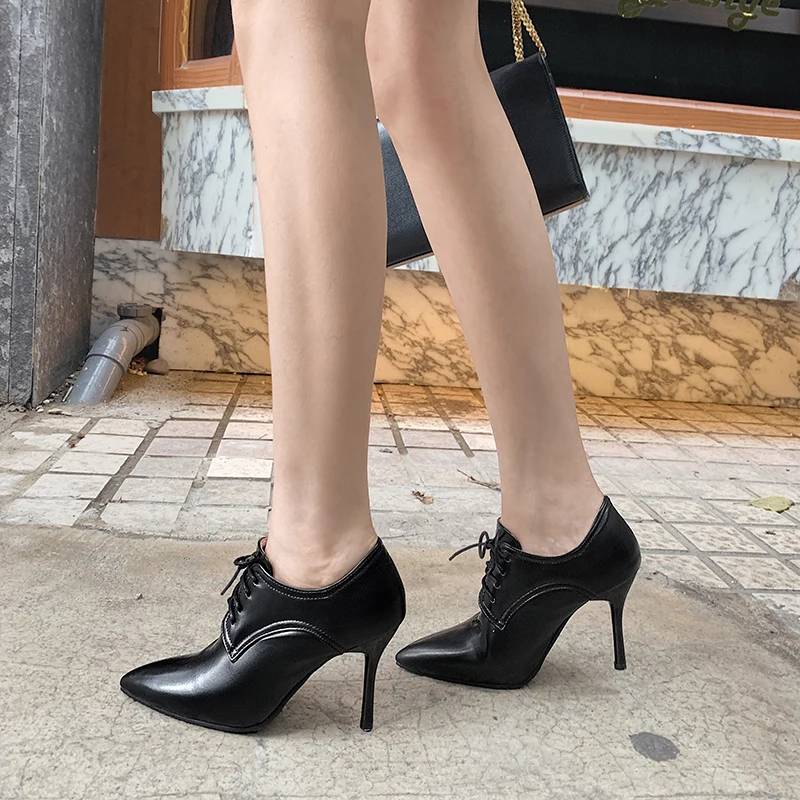 2024 дышащие летние пикантные женские ботильоны на очень шпильке с острым носком