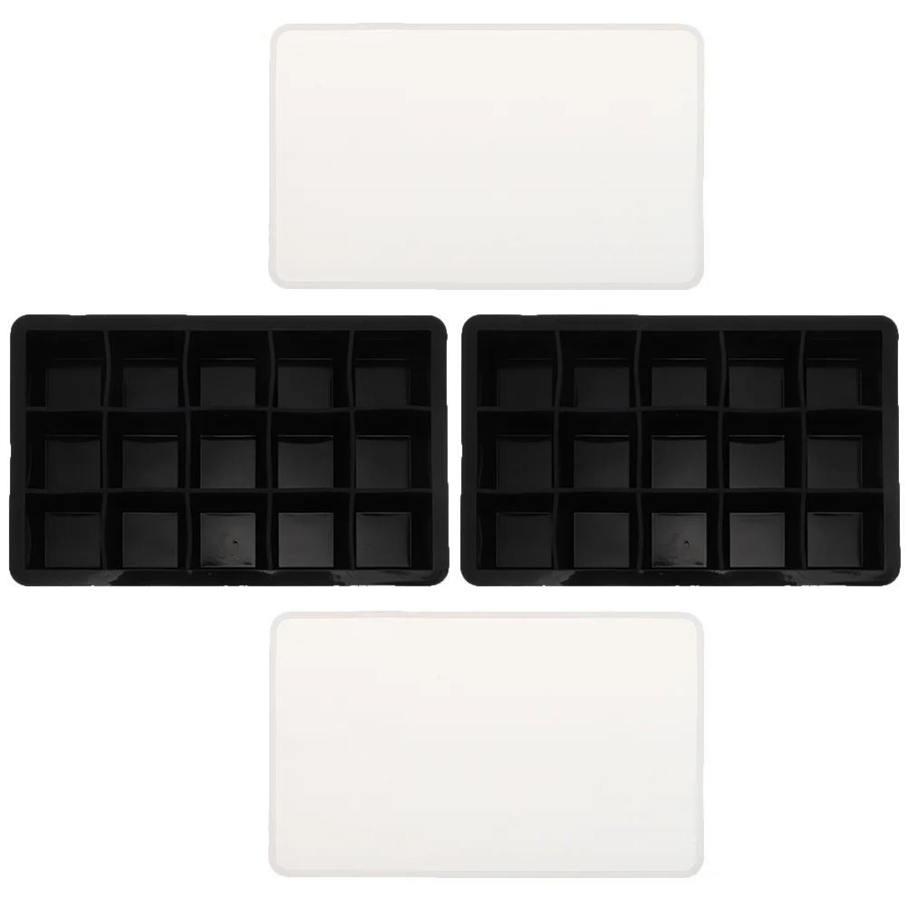 

2pcs Practical Home Ice Cube Tray Ice Cube Tray With Lid
