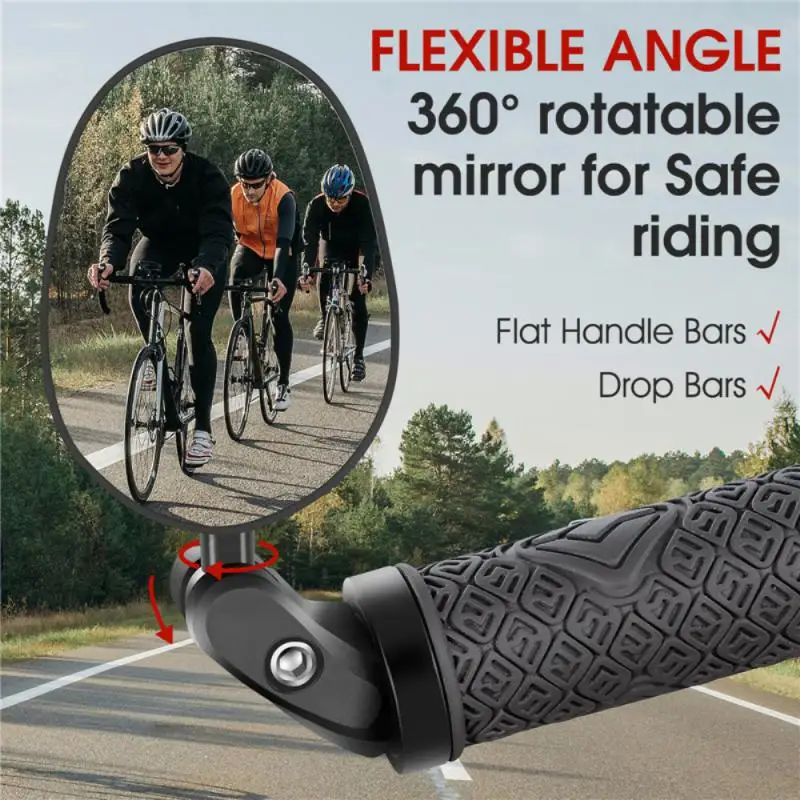 

Bicycle Rearview Mirror Universal Electric Scooter Bike Mirror Rotatable Cycling Handlebar Back Sight Reflector Bike Accessories