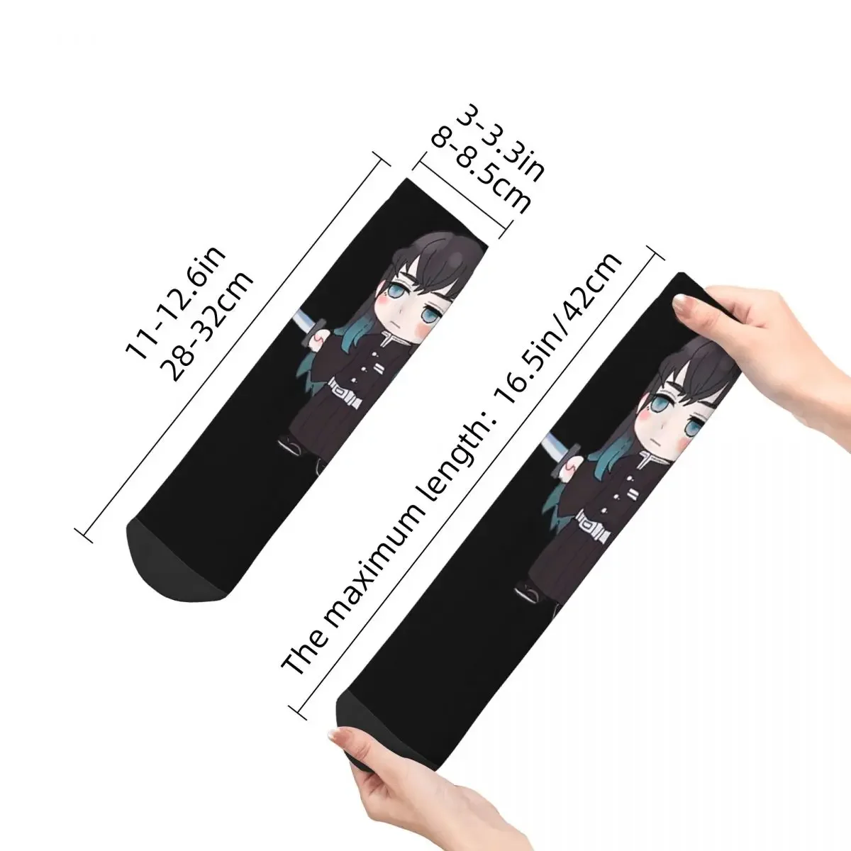 Носки Muichiro Tokito чулки высокого качества в стиле Харадзюку всесезонные носки