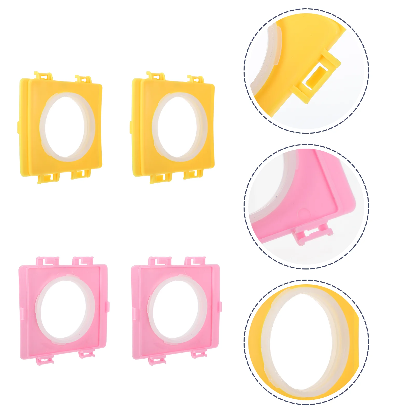 

4 Pcs Pet Cage Board Cage Tunnel Connector Board Metro Cage Replacement Hamster Tubes Board Hamster Cage Pet Tunnel Board