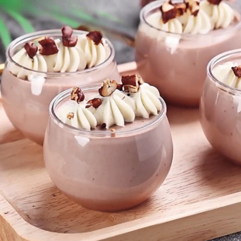 

10PCS 120ml Transparent Dessert Cups for Party Birthday Wedding Restaurant Candy Snacks Jelly Mousse Dessert Cups