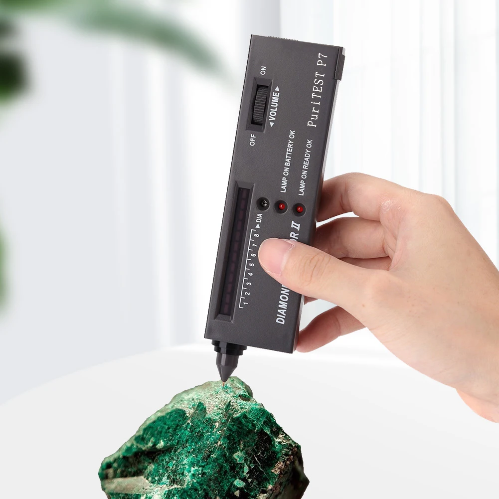 

Алмазная кожа, портативный селектор драгоценных камней, светодиодный индикатор звука, тестовая ручка, точные надежные инструменты для тест...