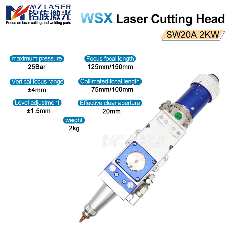 Mingla ser 2000 Вт 3D PC WSX La режущая головка для труб SW20A волоконной машины резки