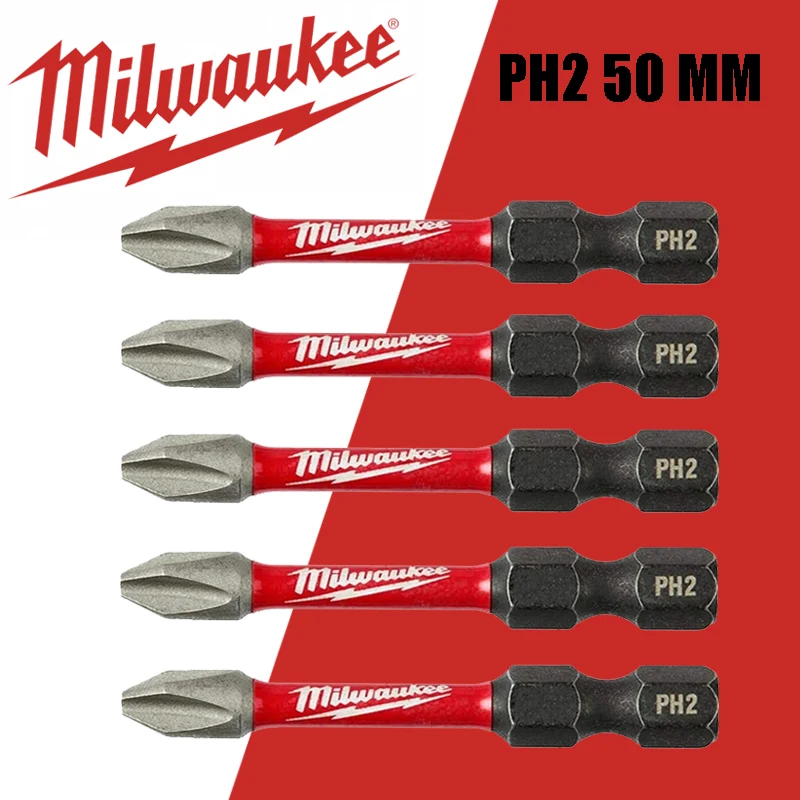 

Milwaukee PH2 50 мм сверла ударная дрель для электрической отвертки с фиксированным высоким сроком службы столярных электроинструментов аксессуар