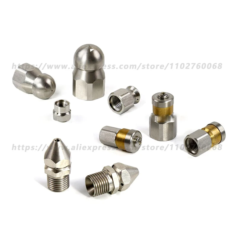 SS304 Насадка для канализации 1/8 дюйма 1/4 3/8 1/2 Сливной шланг очистки труб