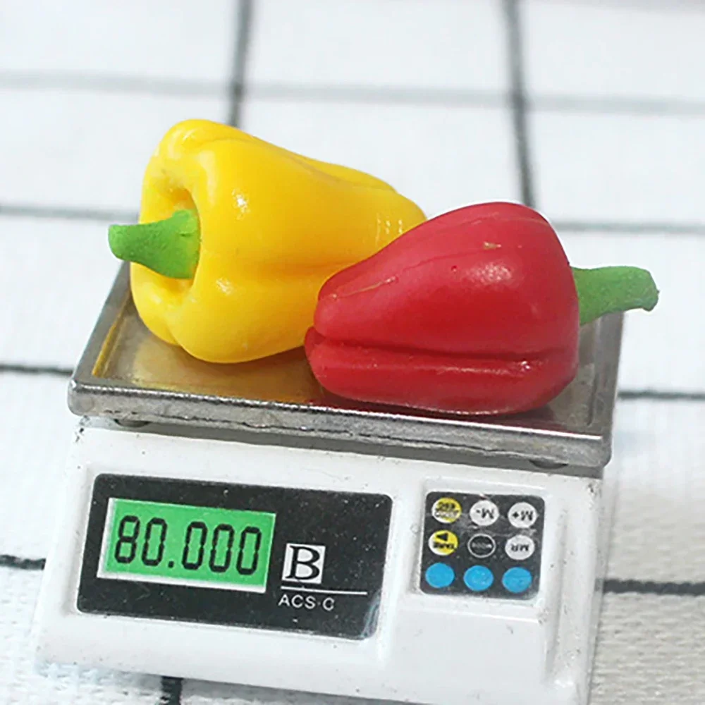 5 шт. 1/12 кукольный домик миниатюрные овощи перец моделирование кухонная модель