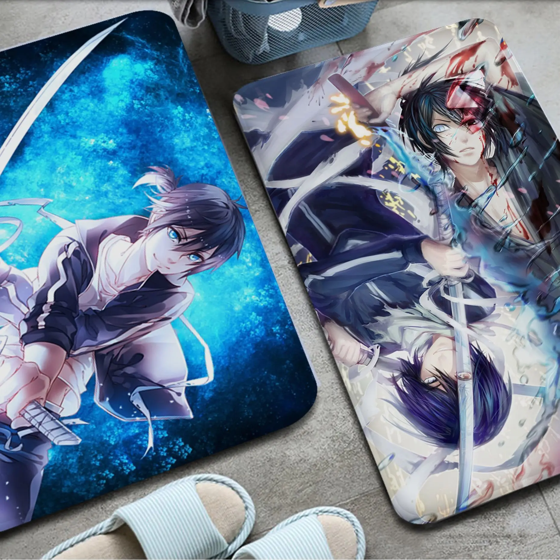 

Noragami Anime Floor Mat Entrance Door Mat Nordic Style Bedroom Living Room Doormat Home Balcony Anti-Slip Modern Home Decor