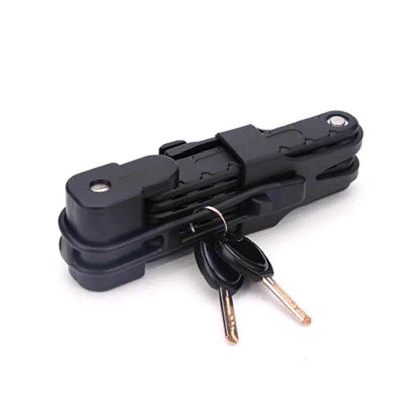 

Folding Lock Bicycle Anti-theft Mountain Bike Joint Riding Equipment Motorcycle Electric Scooter Car Open Padlocks Accessories