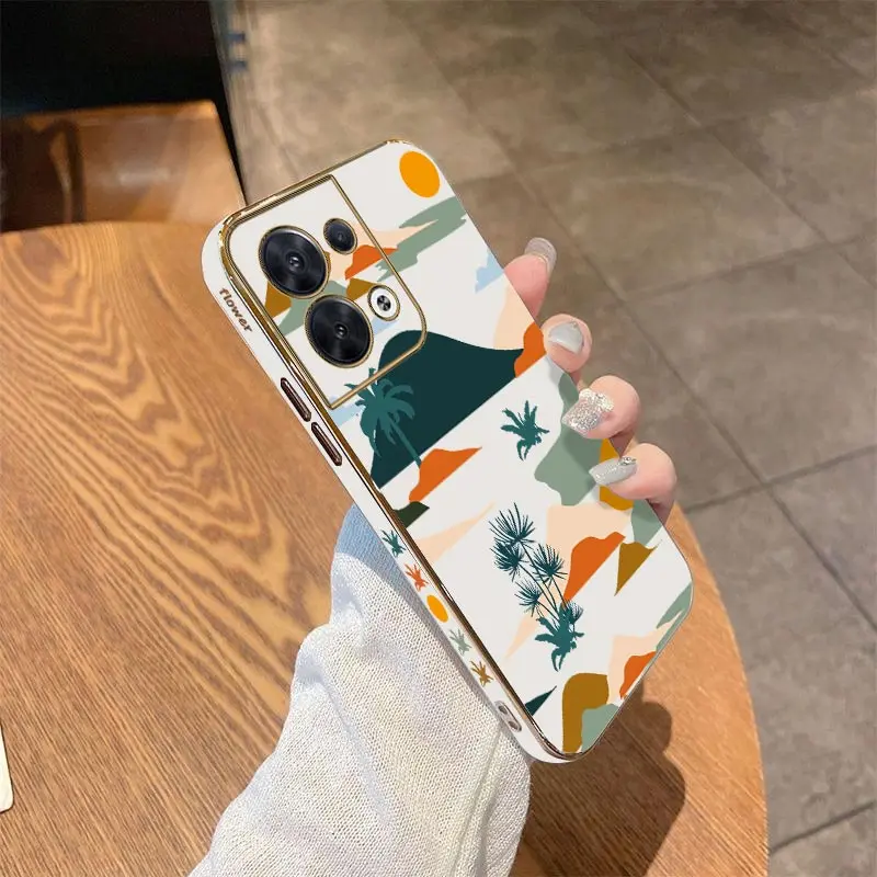 Роскошный чехол для OPPO Reno 8Pro 8T 8 10 10Pro 9ProPlus 9 6Lite 6Z 6proplus 7 7Lite 7Z 5 5Pro 4