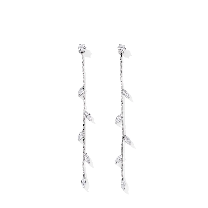 

ED13 Exquisite 925 Sterling Silver Fine Jewelry Austrian Edition Goose Jewelry Women's Earrings Wholesale Price Free Shipping