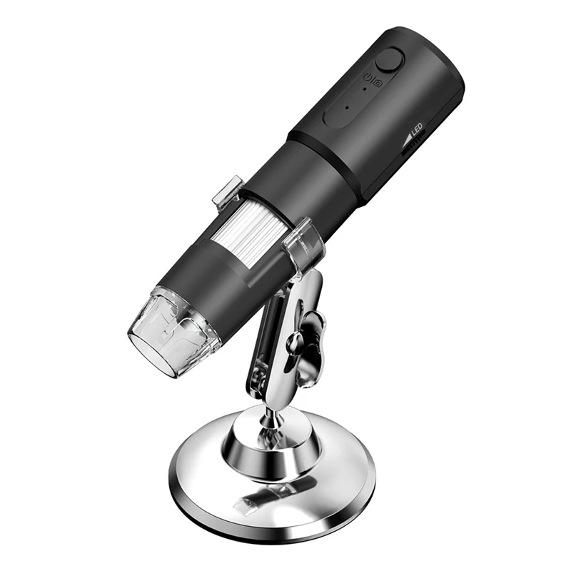 

50X To 1000X 8 LED Magnification Endoscope Portable Mini Microscope Camera With Metal Stand