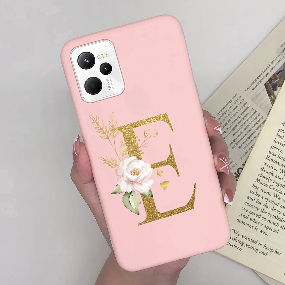 Чехол с милыми надписями для Realme C35 чехол RMX3511 2022 розовый черный силиконовый