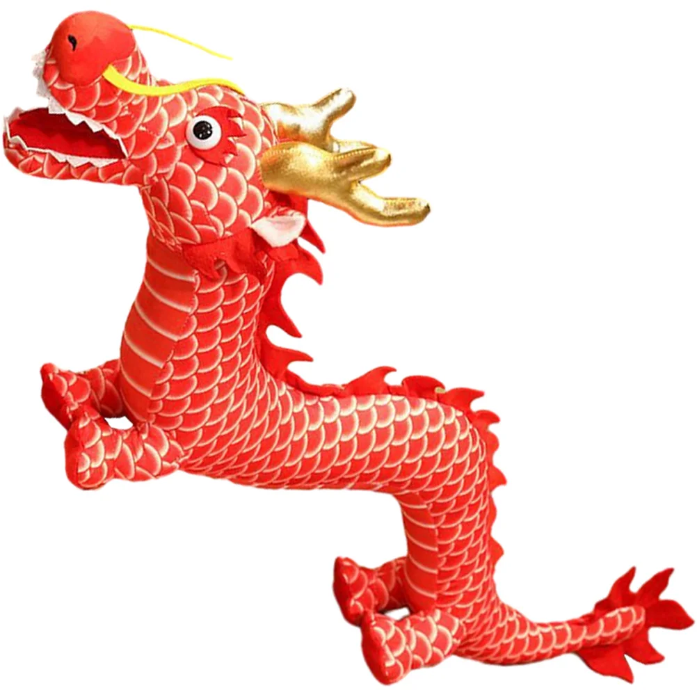 

Игрушки Мягкий дракон в китайском стиле детская игрушка животное ПП хлопок новогодний плюшевый талисман
