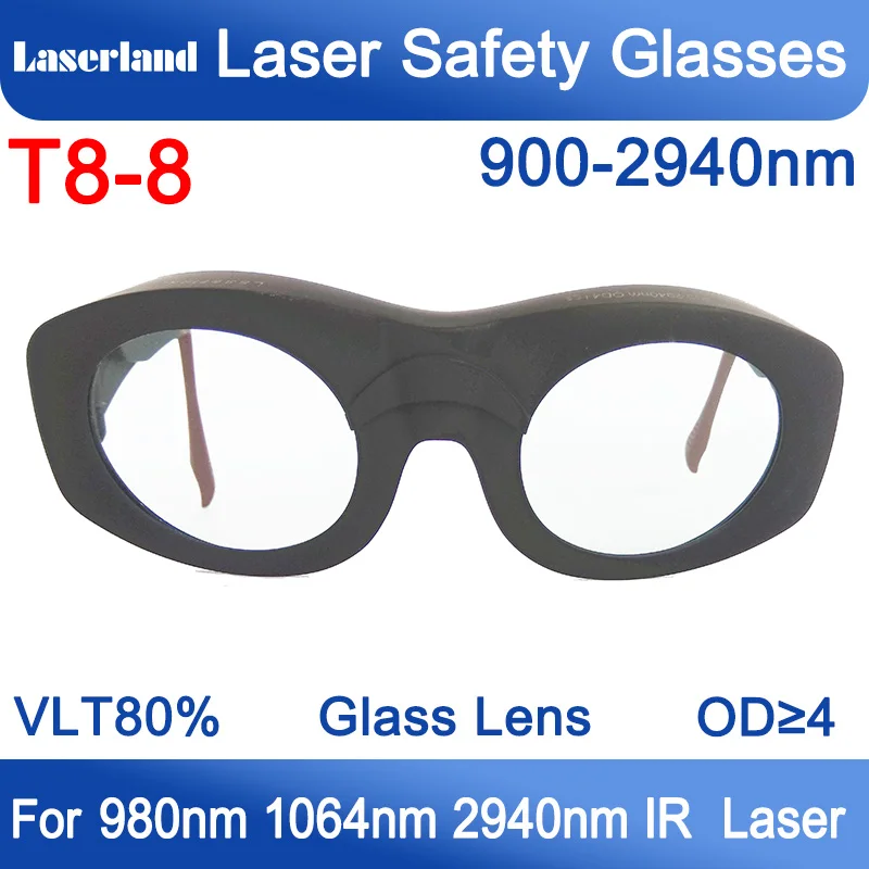 

T8-8 980nm-1064nm-2500nm Infrared IR Laser Protective Glasses CE OD+4