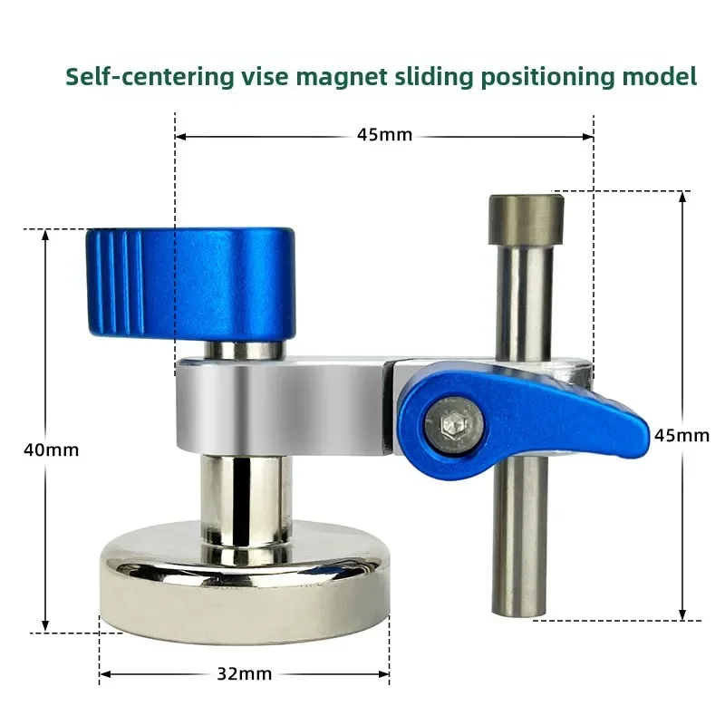 

Локатор заготовки с ЧПУ, вспомогательные параллельные магнитные всасывающие вспомогательные тиски, тиски, самоцентрирующиеся тиски, магнитный локатор, позиционер