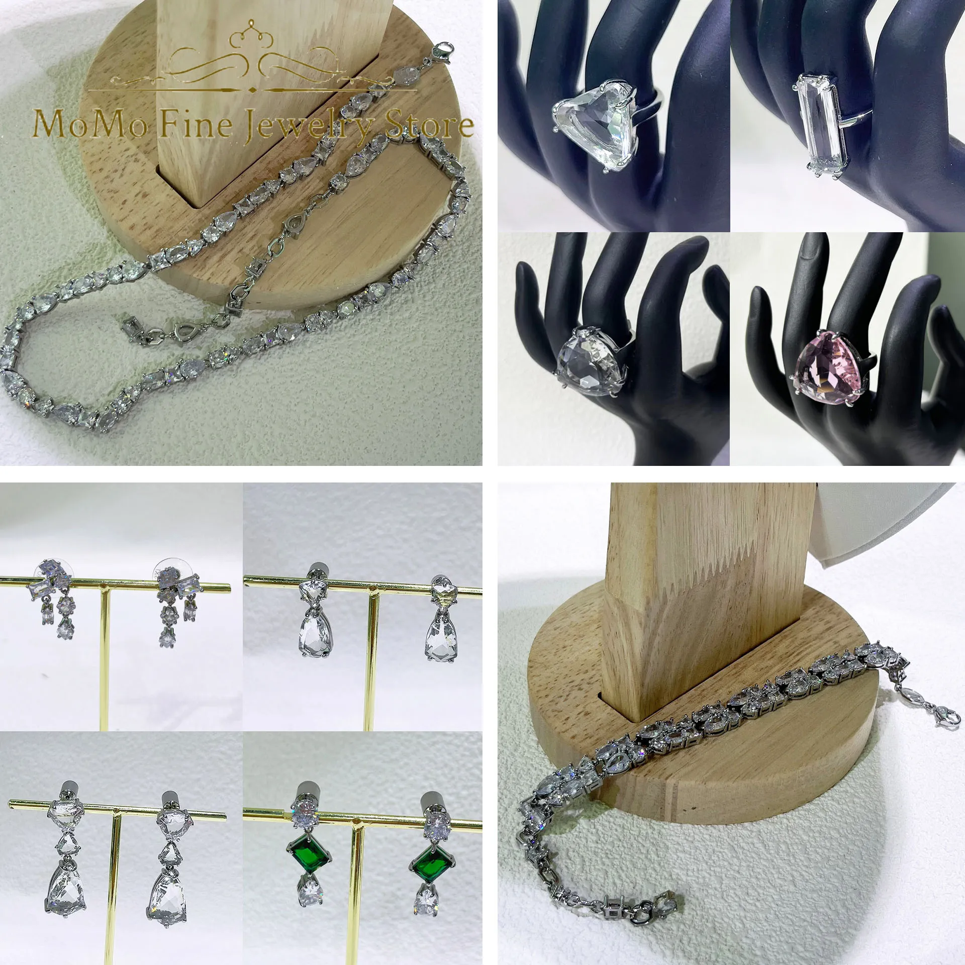 Оригинальные Модные хрустальные серьги-подвески из нержавеющей стали