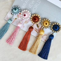 1pc home decoration hanging rope silk pin type tassel fringe trim garment decoration for diy sofa embellish curtain accessories