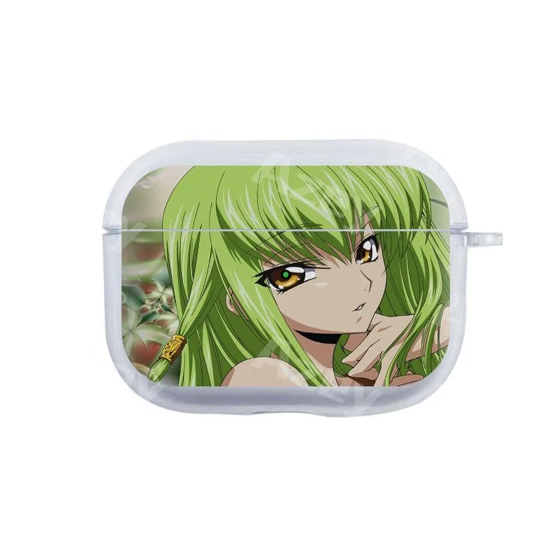Чехол для наушников с изображением Лелоша Ламперужа из Code Geass и Си-Си, для Airpods Pro 3 2025, мягкий прозрачный чехол для Airpods 4, ударопрочный чехол (art.: 3920daaddb790) - 3920daaddb790
