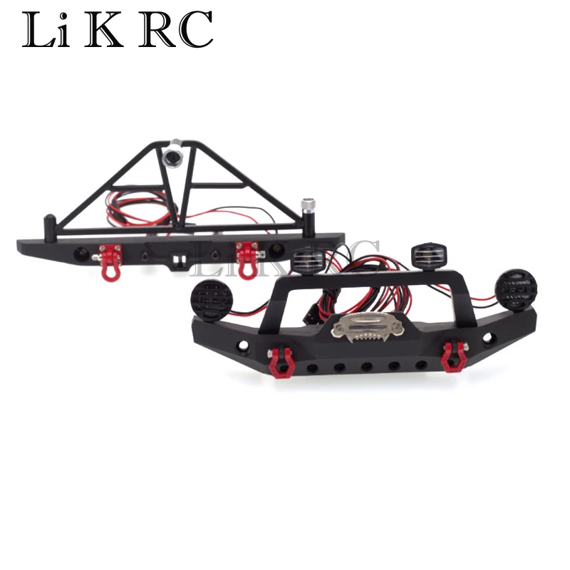 

Metal Front Bumper for 1/10 RC Crawler TRX4 Defender Axial SCX10 SCX10 II iii 90046 90047